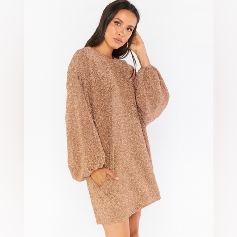 Show Me your Mumu Sure Thing metallic dress - Picture 1 of 7